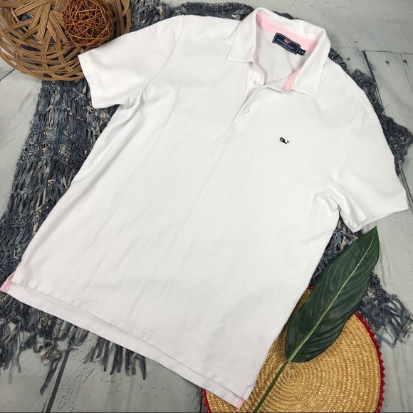 Vineyard Vines Other - Vineyard Vines White Polo Shirt Size Medium NWOT